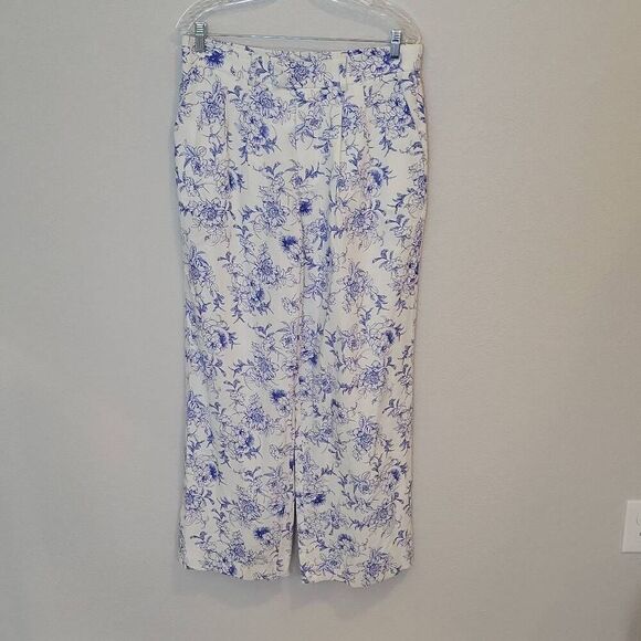 Jason Wu Women's Linen Blend Wide Leg Pants Size 10 - Picture 1 of 9